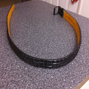 Men's Black Pyramid Studded Belt